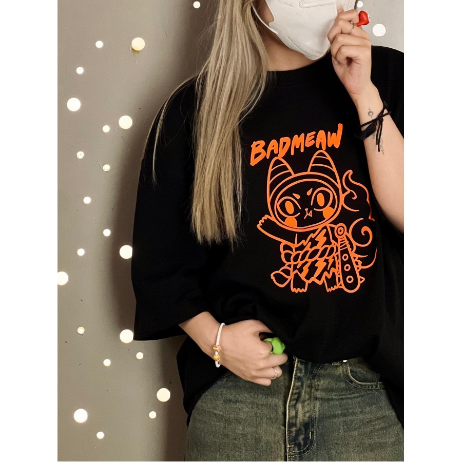 Badmeaw Tee - 黑色 (大碼)